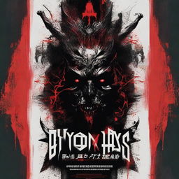 Create a menacing movie poster for 'Stygian Abyss' featuring a sinister abyss, compelling tagline, and lead actors' names in striking typography.