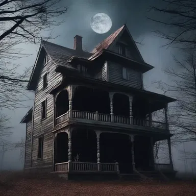 The eerie sound of distant howling bow-wows sent chills down their spines in the haunted house.
