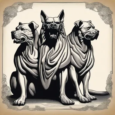 In ancient Greek mythology, the god of the underworld, Hades, had a fearsome three-headed dog named Cerberus, whose bow-wows echoed through the realm of the dead.