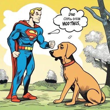 In the comic book, the superhero's trusty sidekick had the ability to communicate with animals and understood every bow-wow made by their loyal dog.