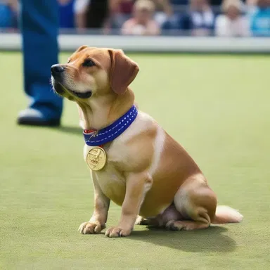 Why did the dog win a medal? Because he had the best bow-wow in the show!
