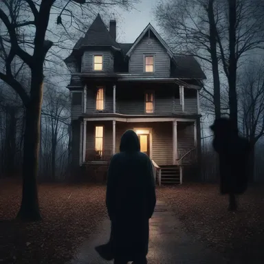 The horror movie depicted a group of friends who unknowingly took a roundabout way to a haunted house, leading them deeper into a terrifying nightmare.