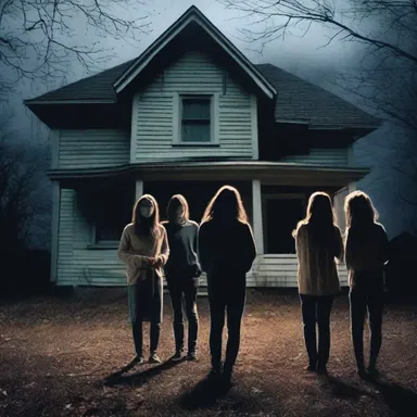 The horror movie depicted a group of friends who unknowingly took a roundabout way to a haunted house, leading them deeper into a terrifying nightmare.