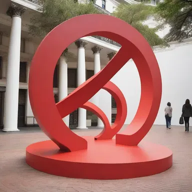 The art installation showcased a sculpture representing a roundabout way, symbolizing the artist's exploration of unconventional paths and alternative routes in life.