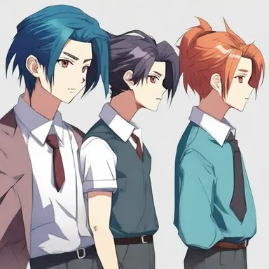 The foreperson, with their unique and vibrant hairstyle, stated the jury's verdict with passion and intensity, just like a character from an anime.