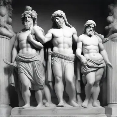 In Greek mythology, the gods sympathize with the mortals' struggles and offer guidance.
