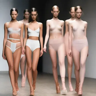 The fashion designer sympathized with the models who were uncomfortable wearing the restrictive clothing.