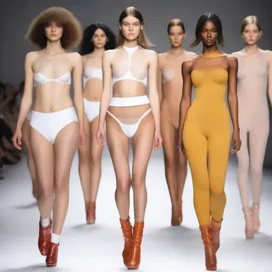 The fashion designer sympathized with the models who were uncomfortable wearing the restrictive clothing.