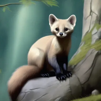According to ancient mythology, the stone marten was believed to possess supernatural powers and was revered as a guardian spirit.