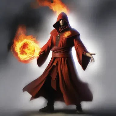 The sorcerer's practised magic skills allowed him to summon a powerful fireball and obliterate his enemies.