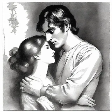 The protagonist in the romantic novel constantly tried to foist his presence on the love interest, even when unwelcome.