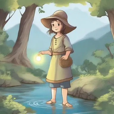 In the magical land of Lunaria, the young tiddler discovered their hidden powers.