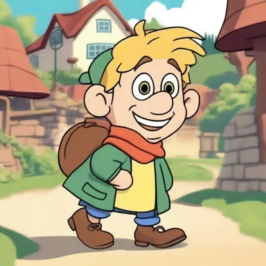 In the animated series, the mischievous tiddler always finds themselves getting into hilarious adventures.