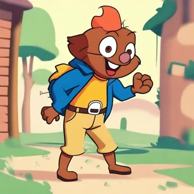 In the animated series, the mischievous tiddler always finds themselves getting into hilarious adventures.