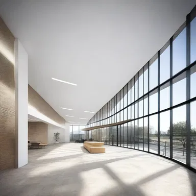 The architect designed a modern and minimalist conceptus for the new office building.