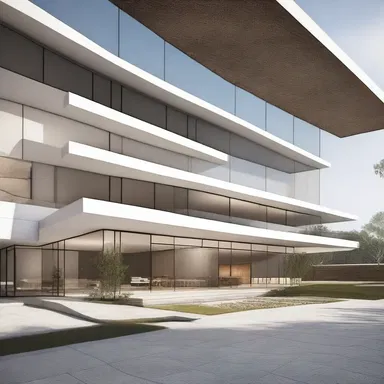 The architect designed a modern and minimalist conceptus for the new office building.