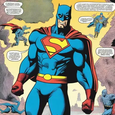 The comic book featured a superhero's origin story, starting from the conceptus stage.