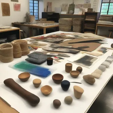 The artist's workshop was filled with familiarizing tools and materials for creating their masterpieces.