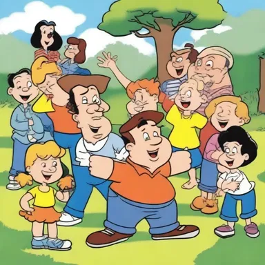 The familiarizing characters in the cartoon were loved by children and adults alike.