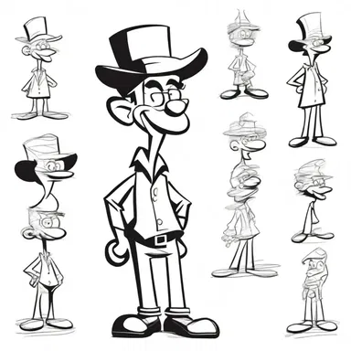 The cartoonist used an explorative style to experiment with different character designs and visual storytelling techniques.