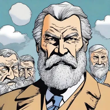 The grizzled detective with his salt-and-pepper beard appeared on the comic book cover.