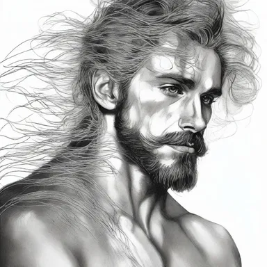 She fell in love with the grizzled artist, captivated by the silver strands framing his face.