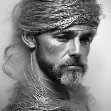 She fell in love with the grizzled artist, captivated by the silver strands framing his face.