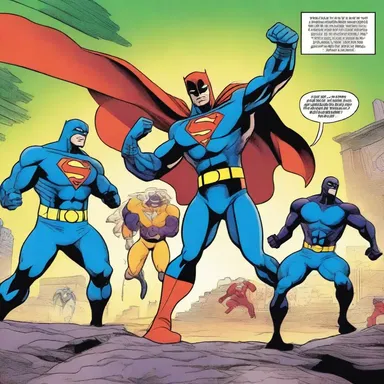 In the comic book series, the superhero team must go through a series of trials to defeat the evil villain.