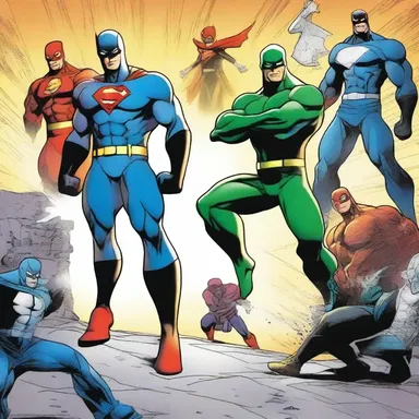 In the comic book series, the superhero team must go through a series of trials to defeat the evil villain.