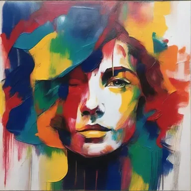 The artist used multiple layers of paint to create depth and texture, making the viewer feel like they can go through the painting.