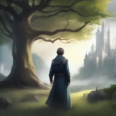 In the fantasy novel, the protagonist must go through a magical world to save the kingdom from darkness.