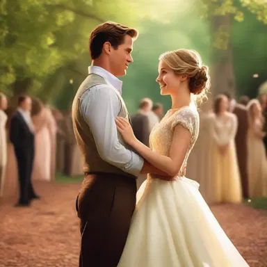 In the romantic movie, the main characters go through various obstacles to be together and find their happily ever after.