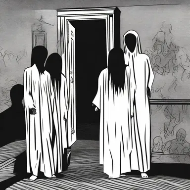 In the horror story, the group of friends go through a haunted house and experience terrifying encounters with ghosts.