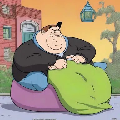 In the animated series, the oversized villain's stertorous snoring could be heard throughout the entire neighborhood.