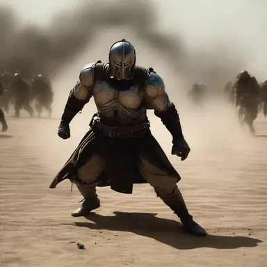 During the intense battle scene, the character's stertorous breathing added to the tension and suspense.