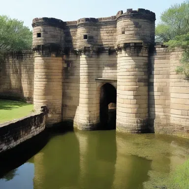 The fort's architectural design incorporated high walls and a moat for added protection.