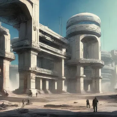 In the science fiction novel, the fort was equipped with futuristic technologies like force fields and laser cannons.