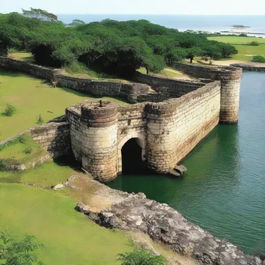 During the colonial era, the British built a fort to protect their trading interests in the region.