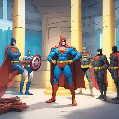 The superheroes were fortified in their secret base to prepare for the upcoming battle.