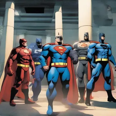 The superheroes were fortified in their secret base to prepare for the upcoming battle.