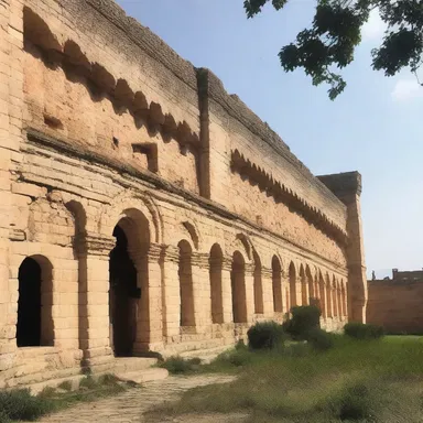 The monastery was fortified to protect the monks from outside threats.