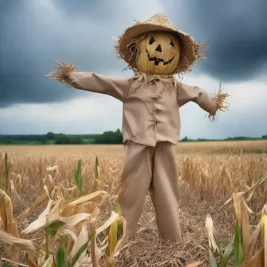 Why did the scarecrow fort up during the storm? Because it heard the corn was husking around.