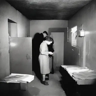 During World War II, many people fort up in underground shelters to stay safe from bombings.