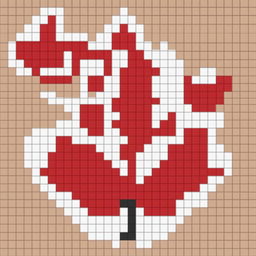 A 32x32 pixel art image of the Canadian flag