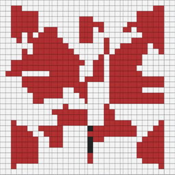 A 32x32 pixel art image of the Canadian flag