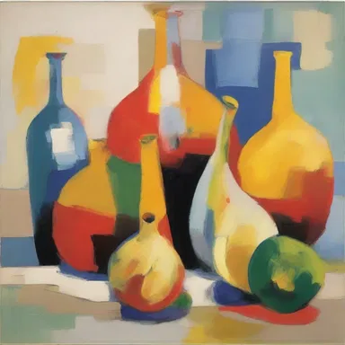 The artist's masterpiece achieved a perfect jointure of color, form, and texture.