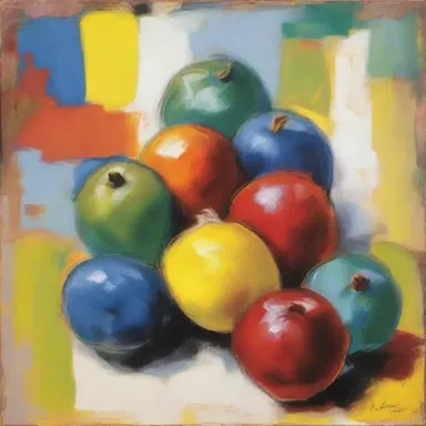 The artist's masterpiece achieved a perfect jointure of color, form, and texture.