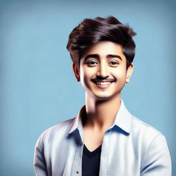 Generate a 3D image of Darshan Raval in a cute, friendly style.