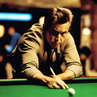 In the movie 'The Hustler', the main character uses a billiard marker to keep score during his intense game.