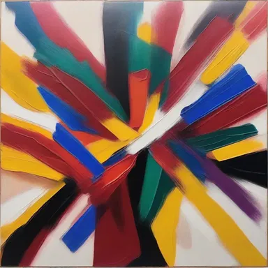 The artist's abstract painting was a representation of their blunt emotions, with bold brushstrokes and intense colors expressing their raw feelings.